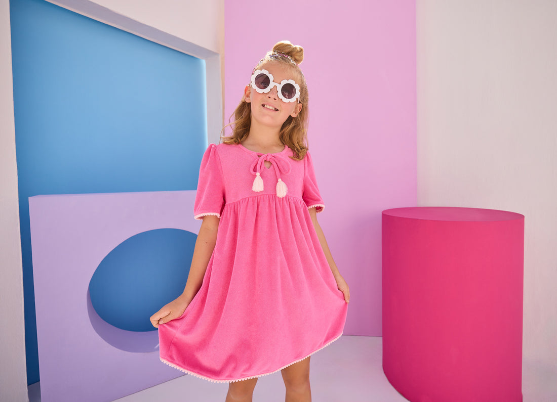 Riviera Dress - Hot Pink Terry