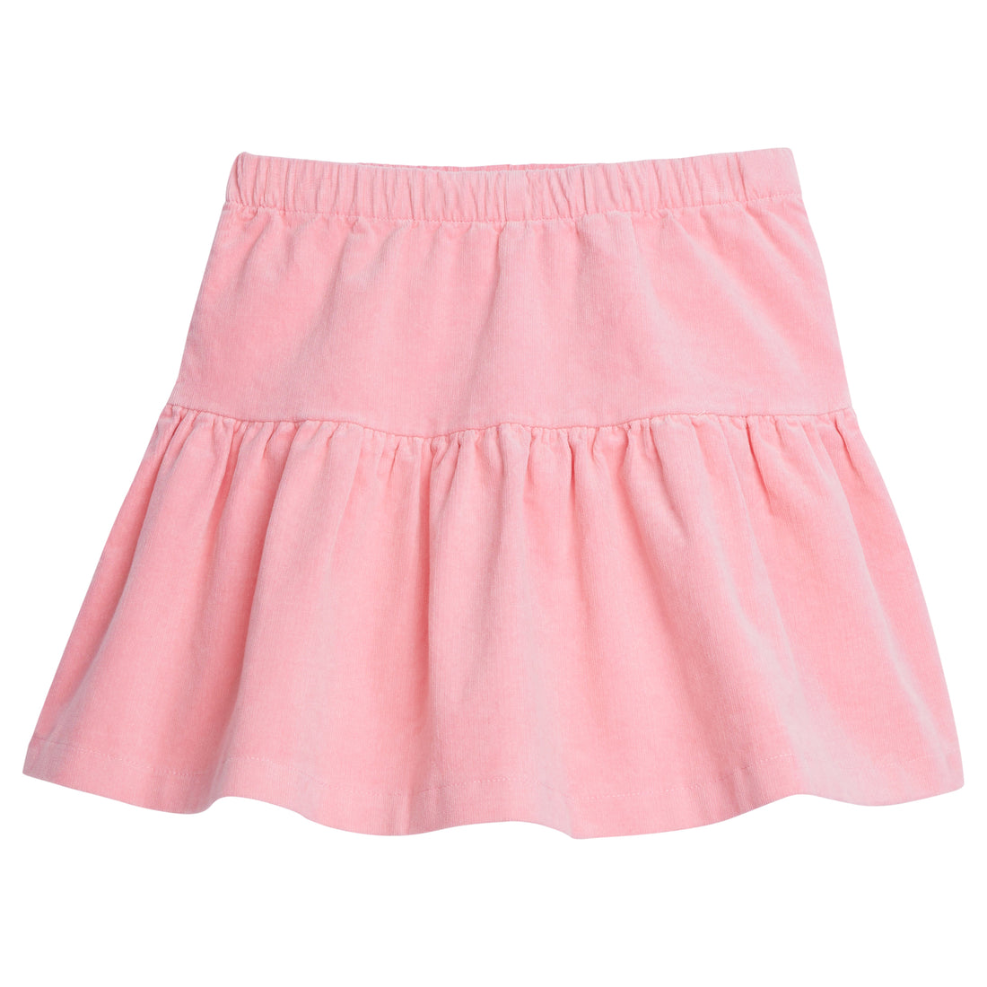 Girls/Tween skort in our Eraser Pink. Skort has built in shorts, elastic waistband, and is made of a lightweight corduroy fabric for a comfy feel-BISBY