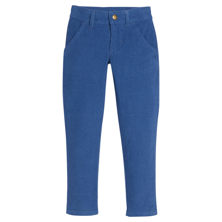 Girls/Tween pants in our Breton Blue color. Pants are made of a lightweight corduroy material for a stretchy and comfy fit-BISBY