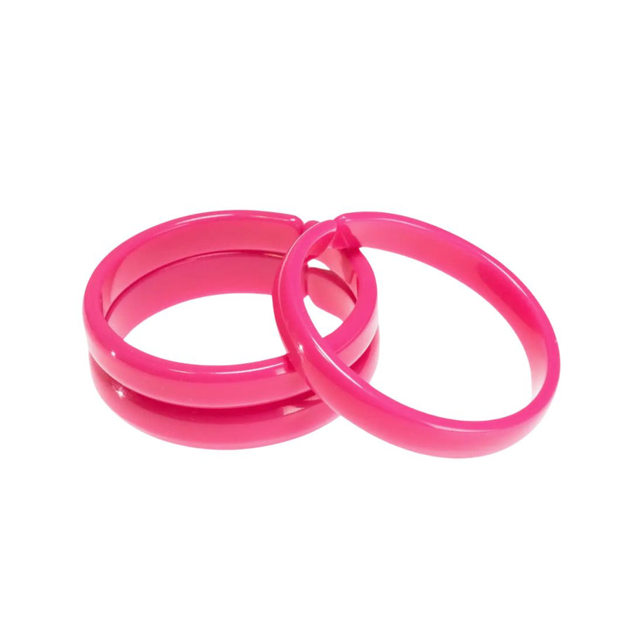 Neon Pink Bangles - Set of 3