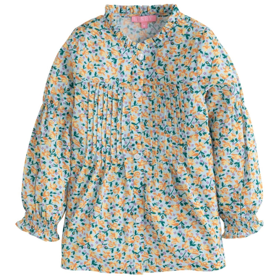 Embry Top - Blue Woodland Floral – BISBY